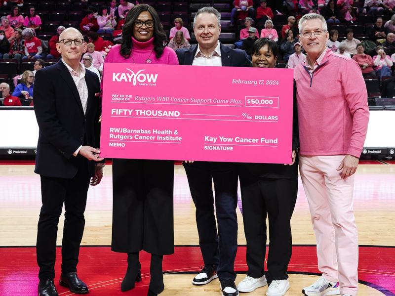Play4Kay Check Donation from Kay Yow Cancer Fund