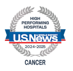 U.S. News and World Report Badge for High Performing Hospitals 2024-2025