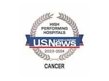 U.S. News and World Report Badge for High Performing Hospitals 2024-2025