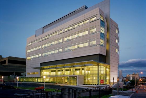 Outside view of University Hospital Newark