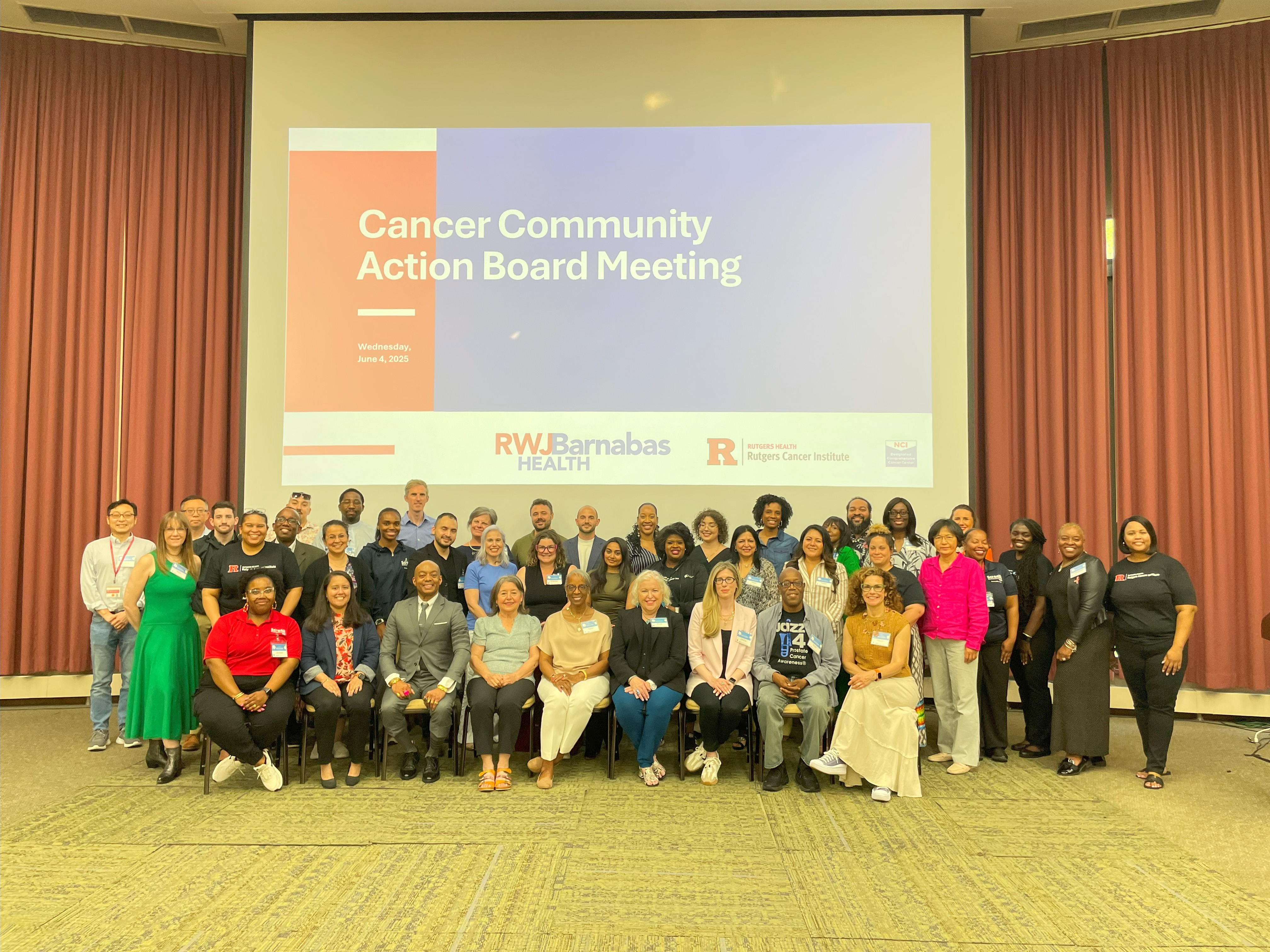 Community Cancer Action Board group photo during presentation