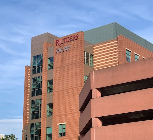 outside view of Rutgers Cancer Institute building