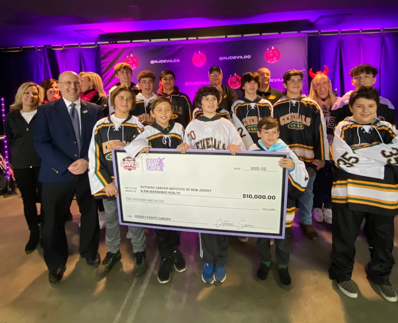 Hockey Fights Cancer 2019  Rutgers Cancer Institute of New Jersey