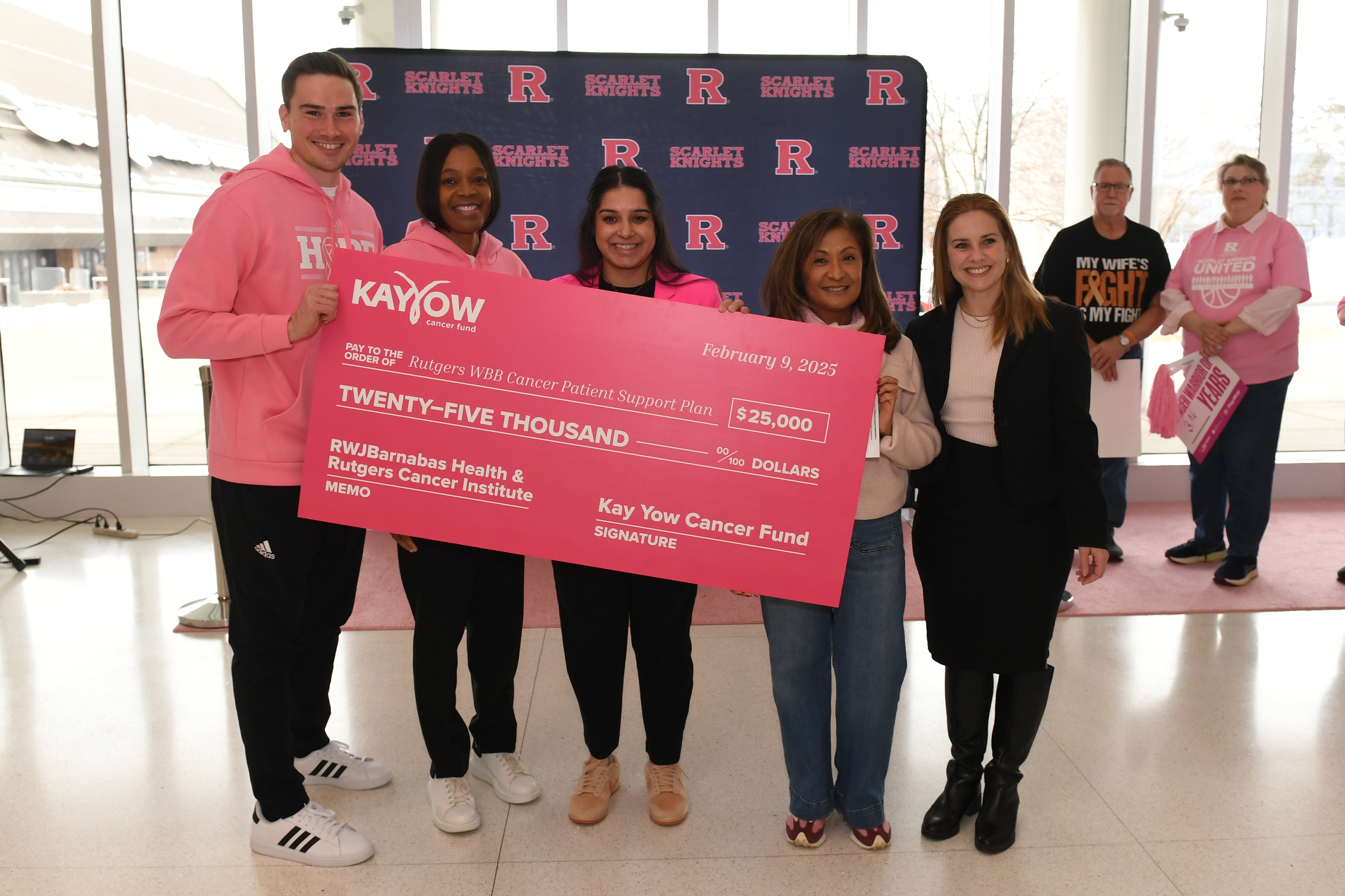 Play4Kay Check Donation from Kay Yow Cancer Fund