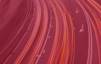 stylized image of roads taken with time lapse photography
