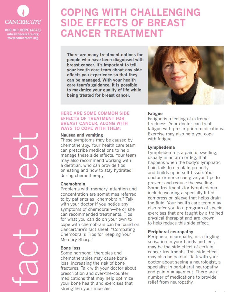 Breast cancer side effects