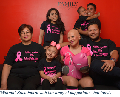 Kriss Fierro and her family