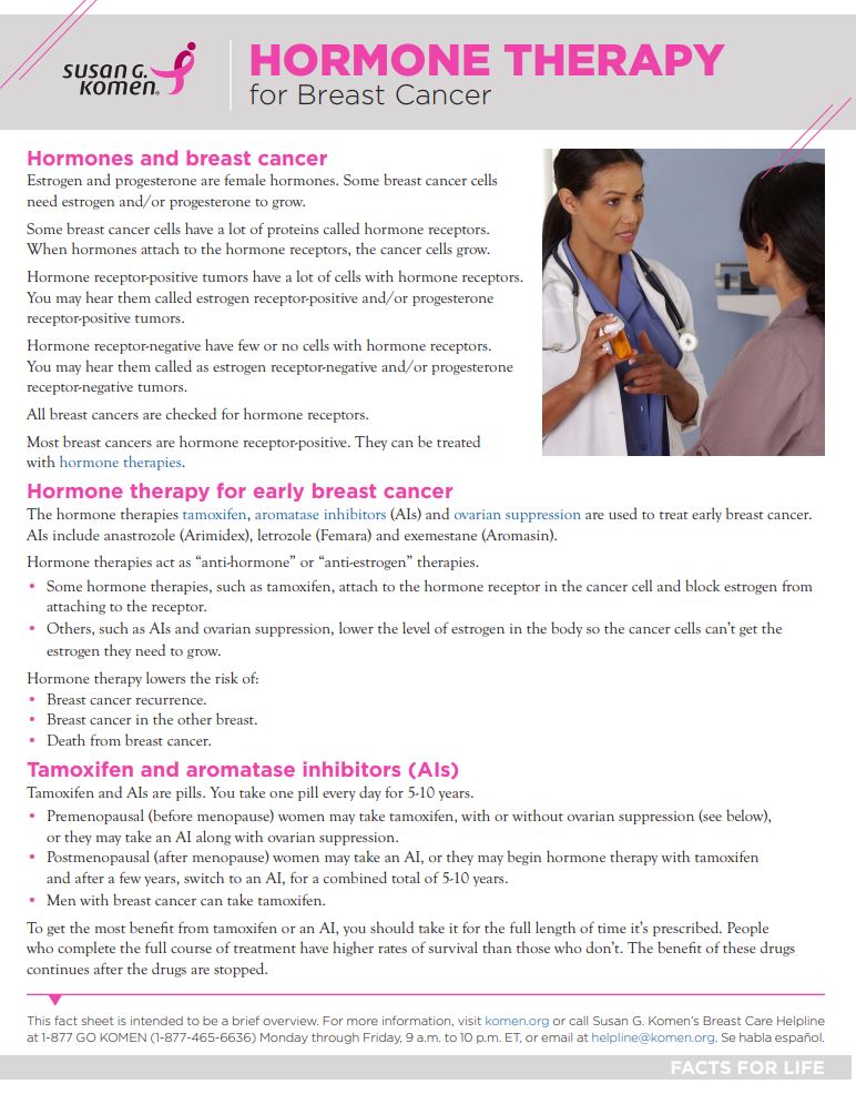 Hormone therapy for breast cancer
