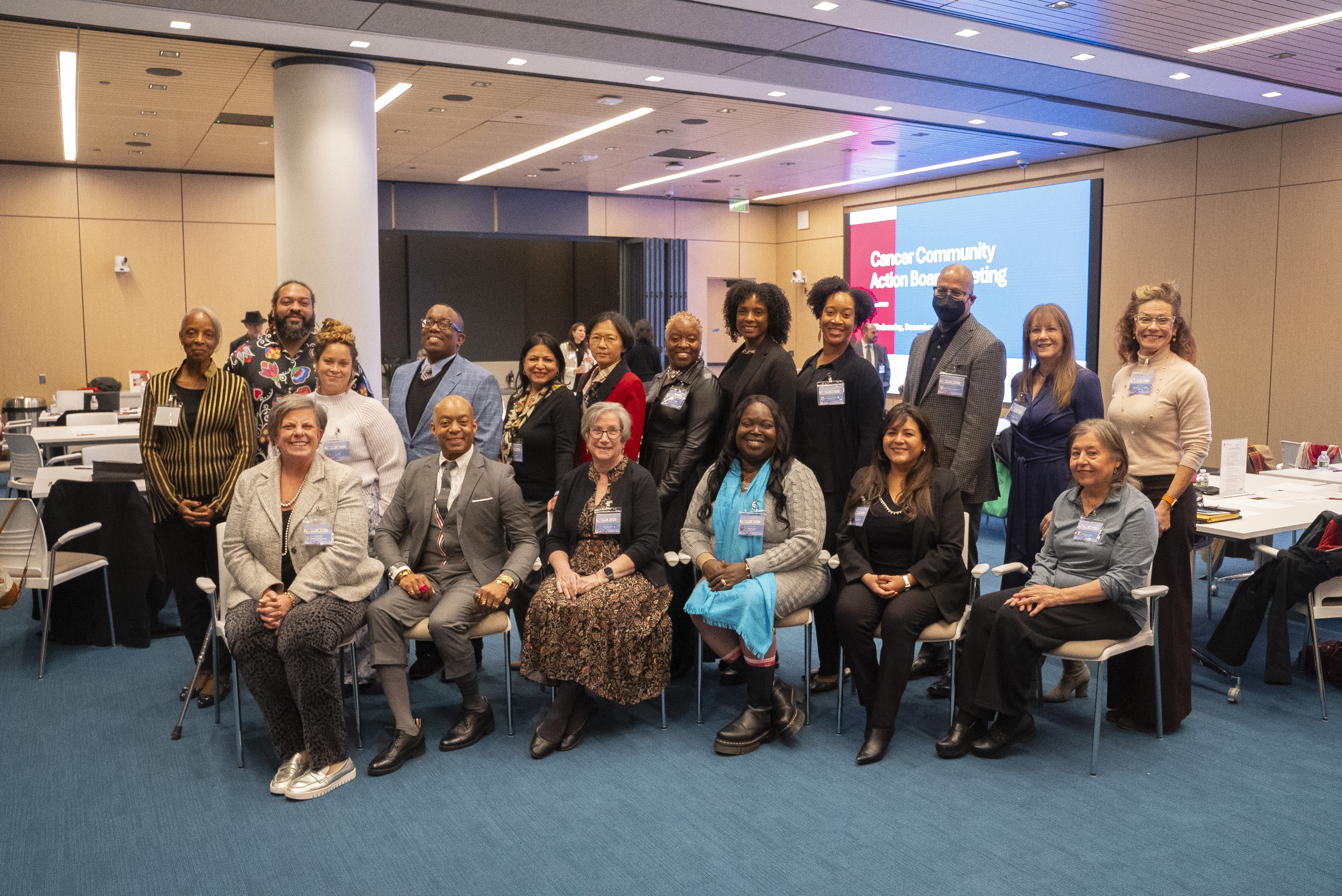 Community Cancer Action Board group photo during presentation