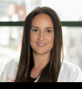 Tara McCabe in clinic coat